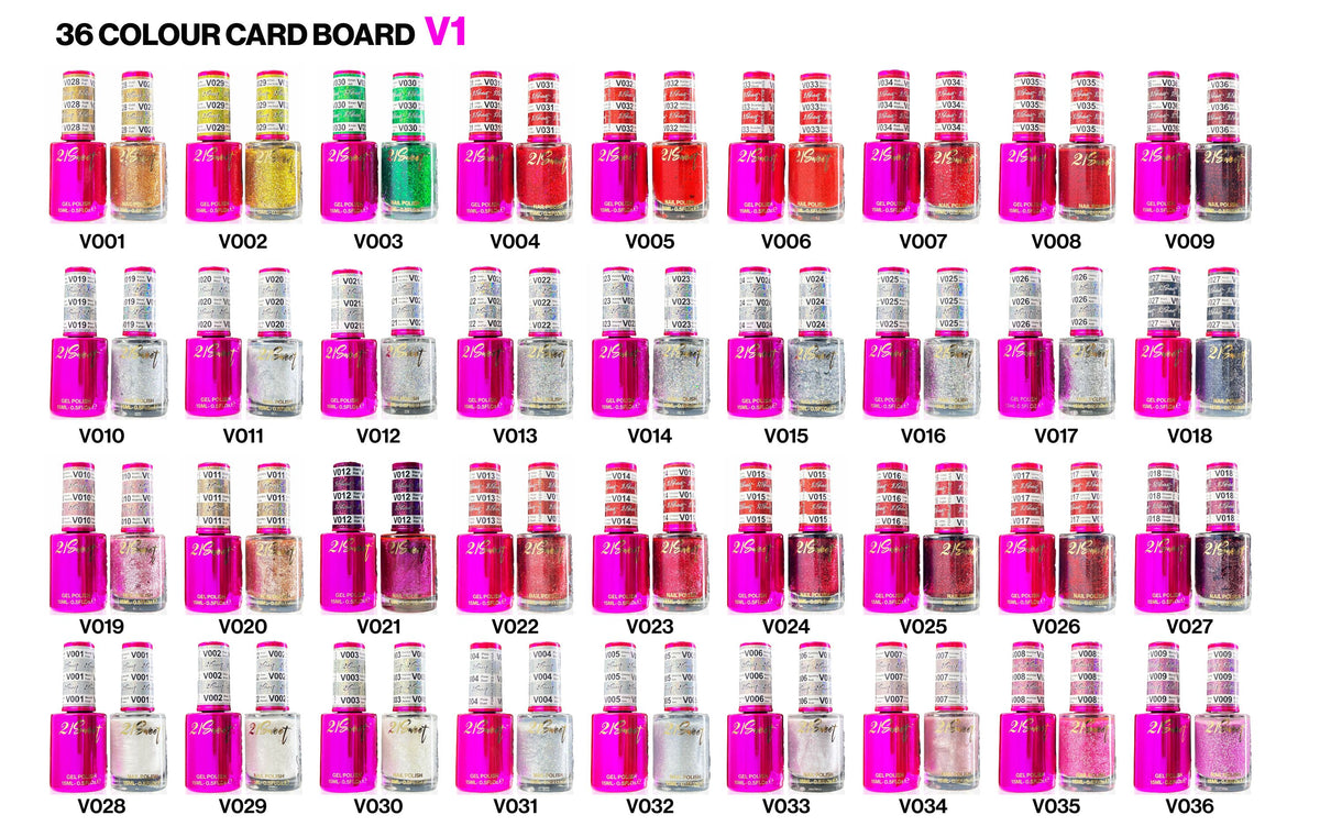 21SWEET 290 GEL COULEUR & NAIL POLISH SET