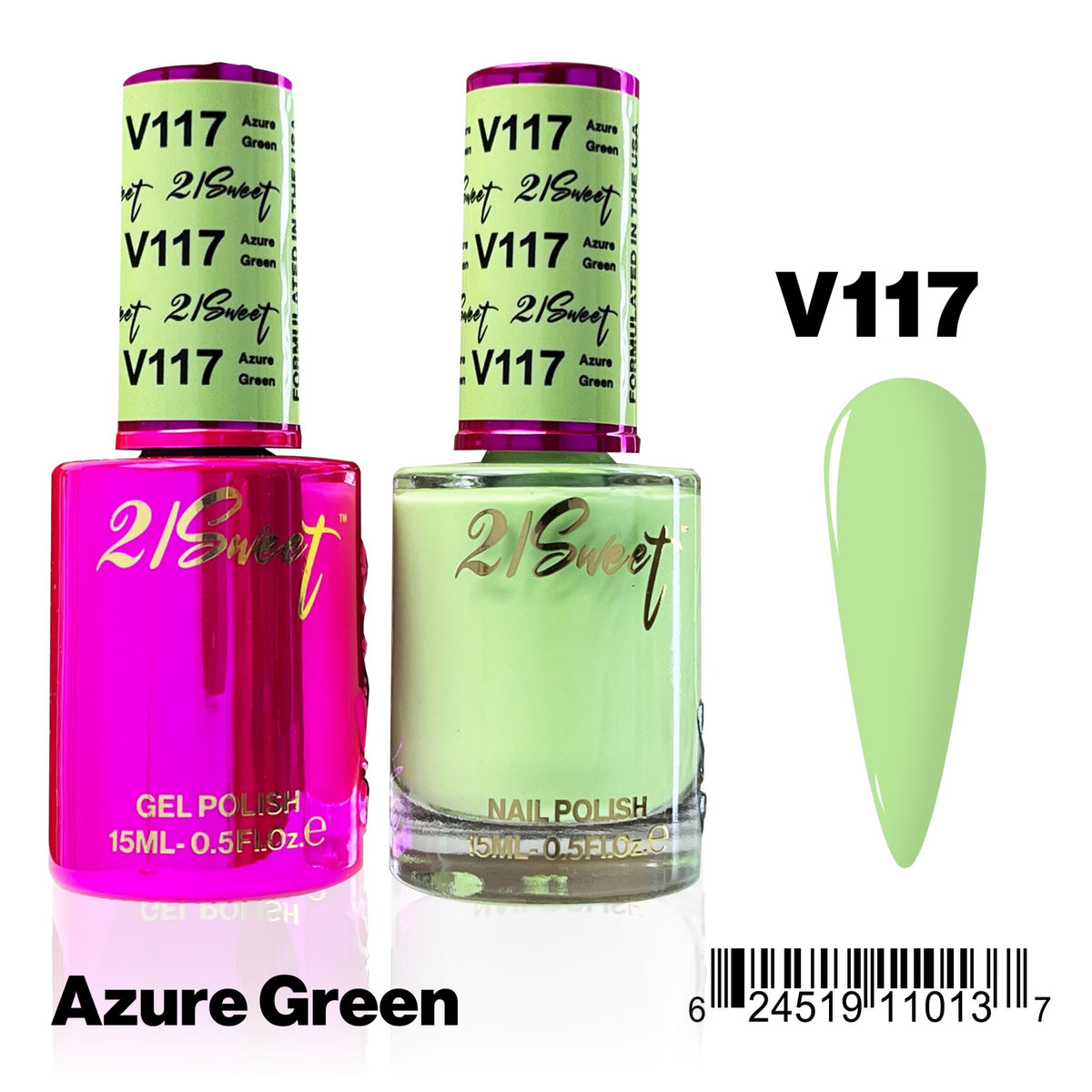 21Sweet V117 Azure Green