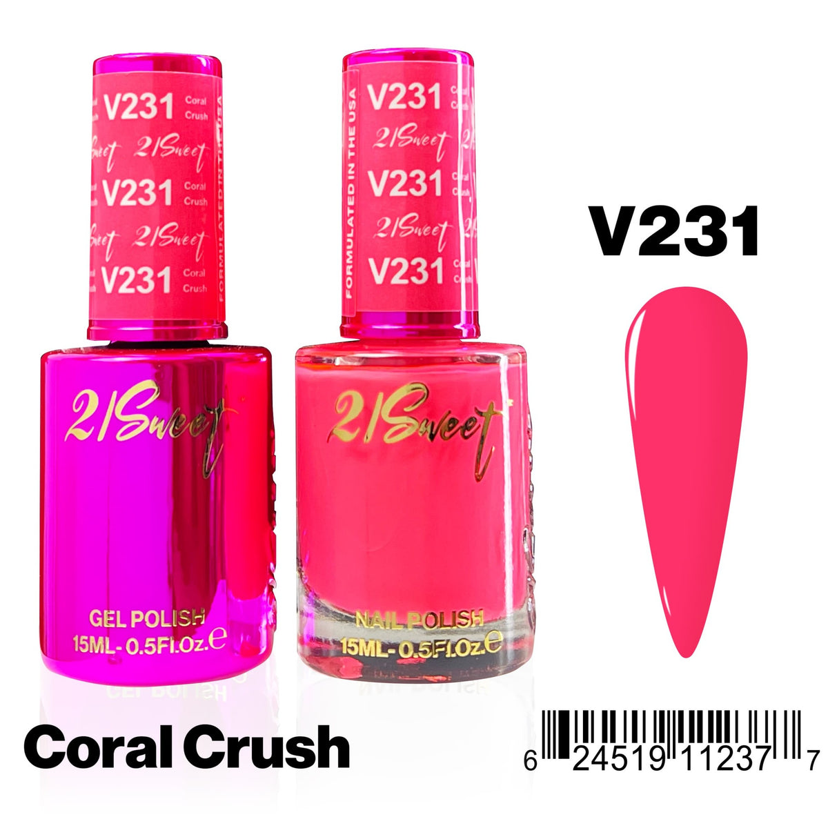21Sweet V231 Coral Crush