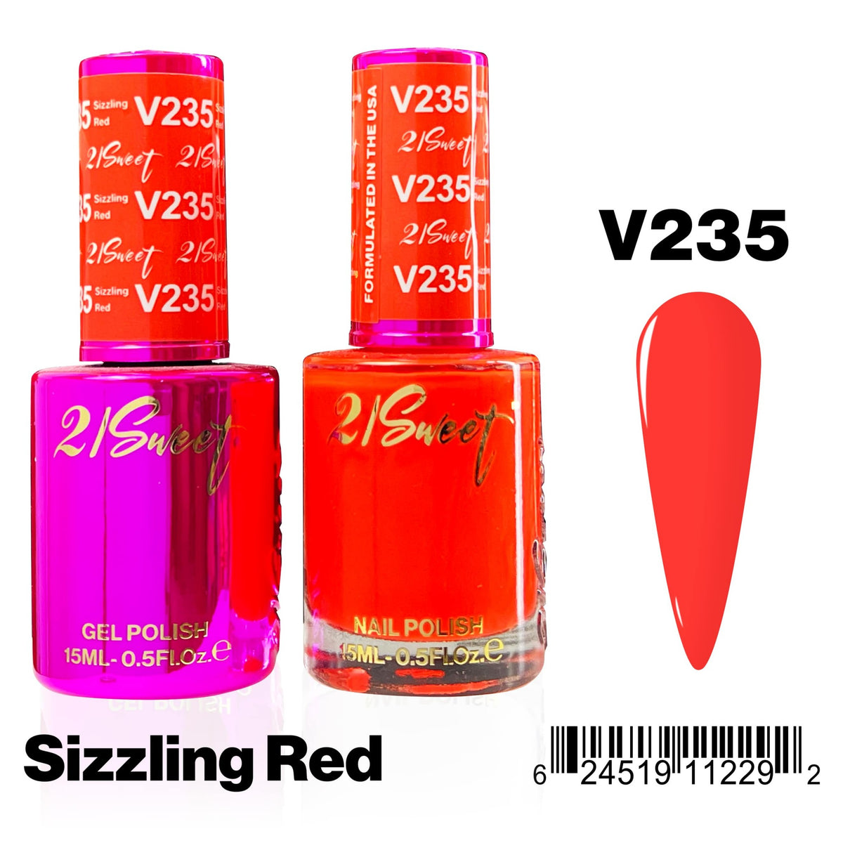 21Sweet V235 Sizzling Red
