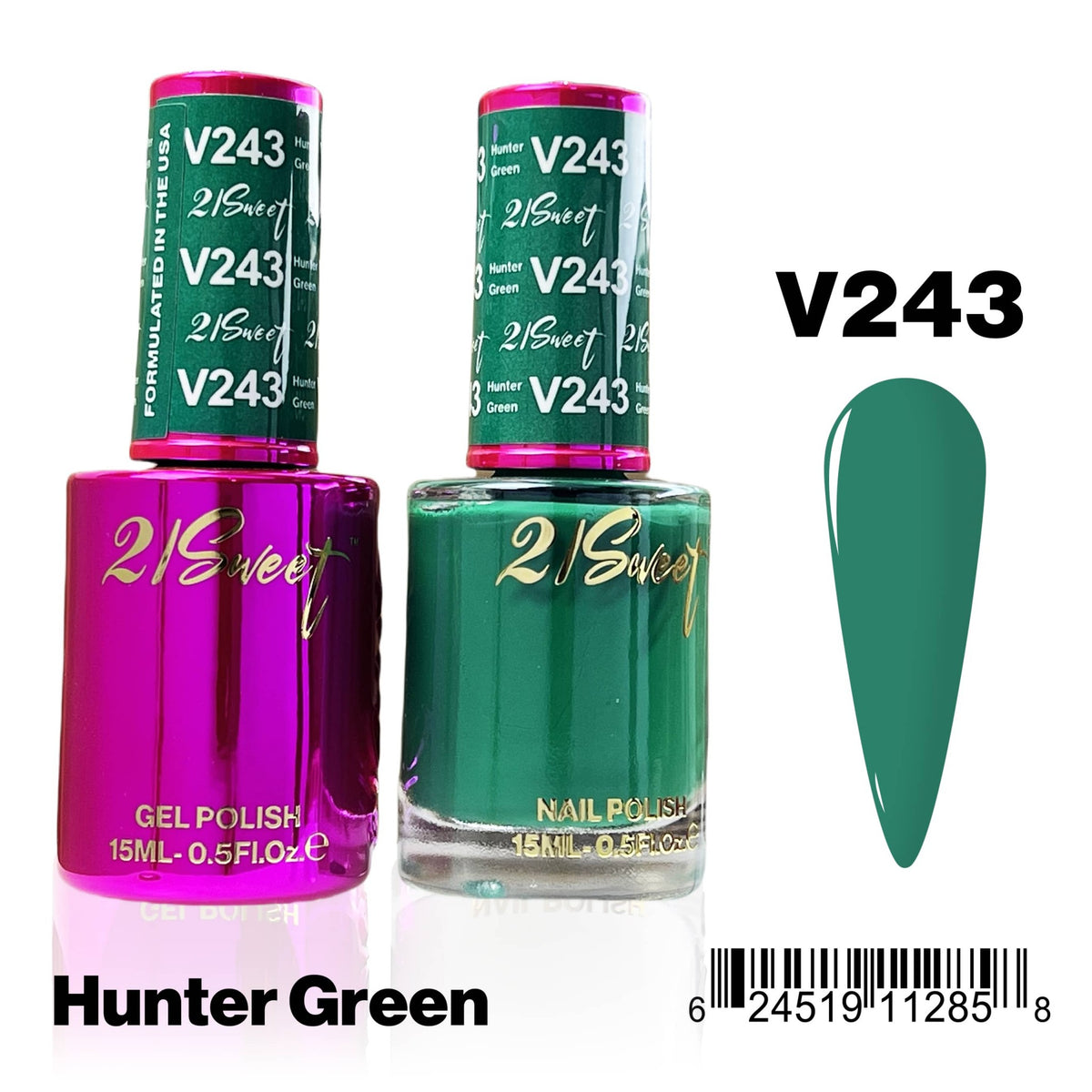 21Sweet V243 Hunter Green