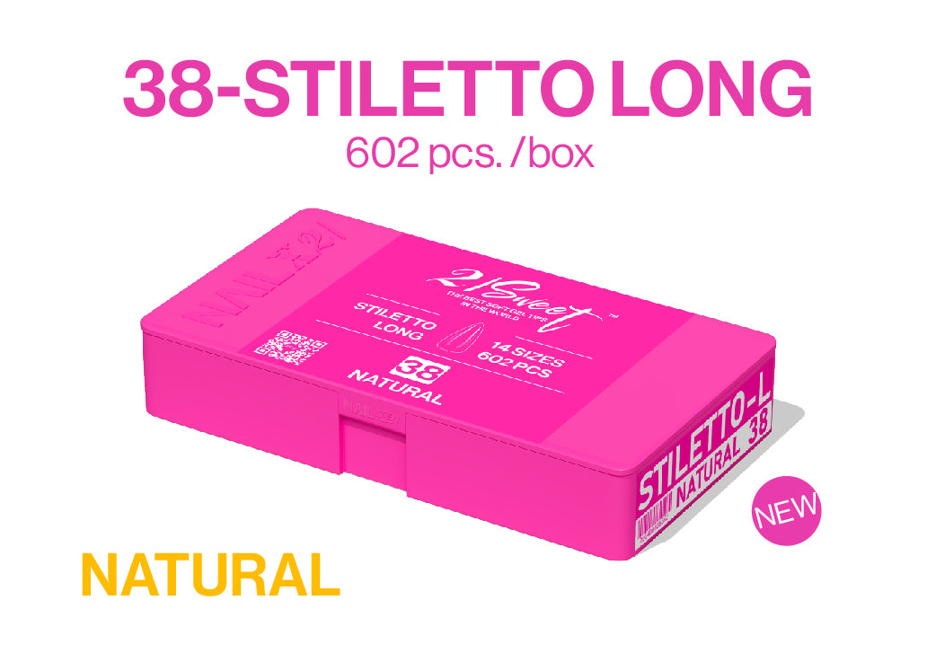 21Sweet NATURAL STILETTO LONG