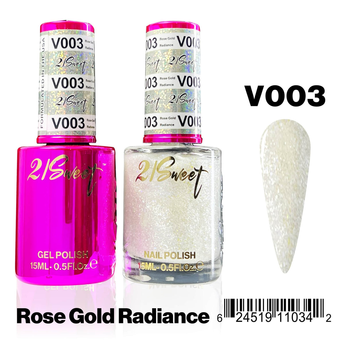 21Sweet V003 Rose Gold Radiance